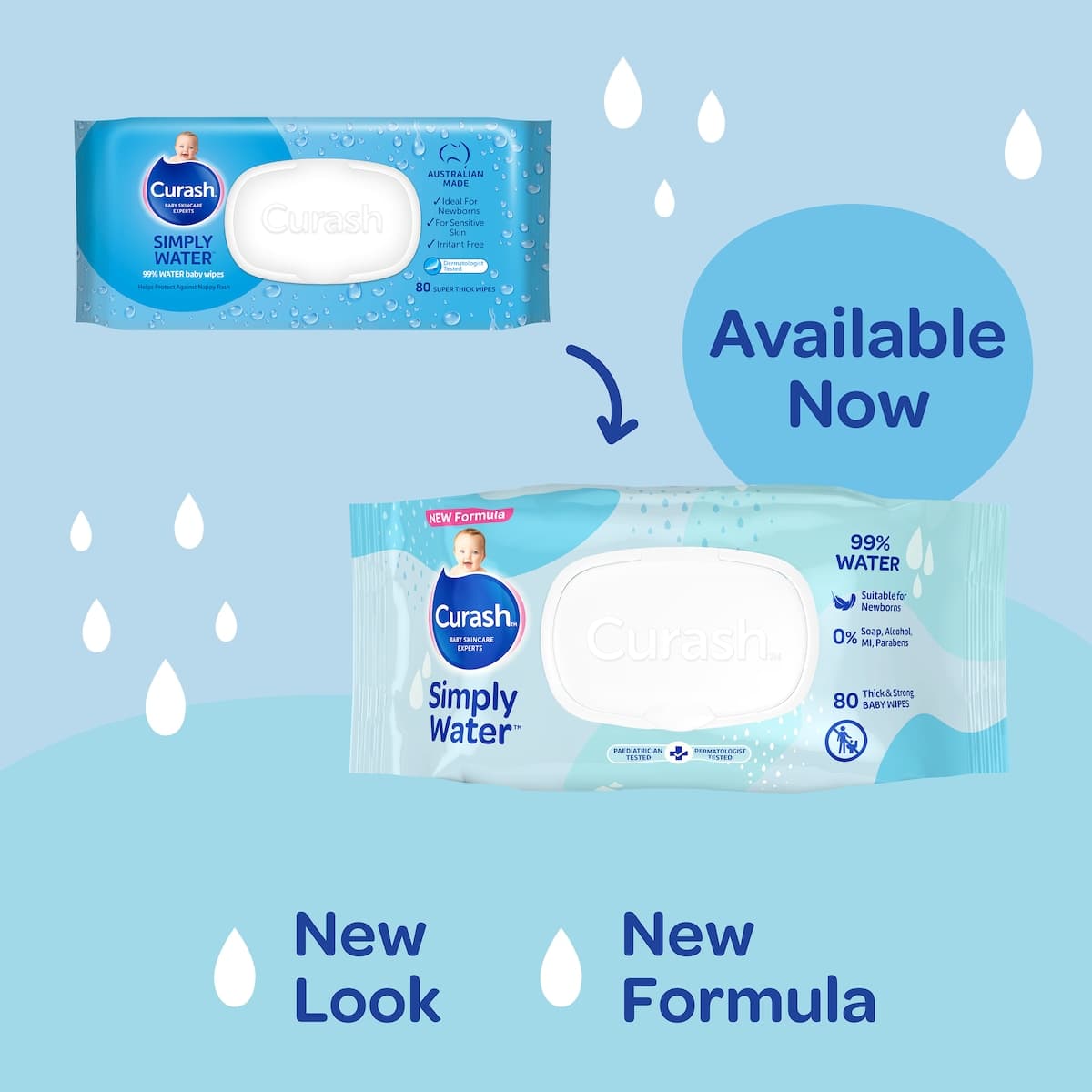Thumbnail Curash Baby Simply Water 80 Baby Wipes