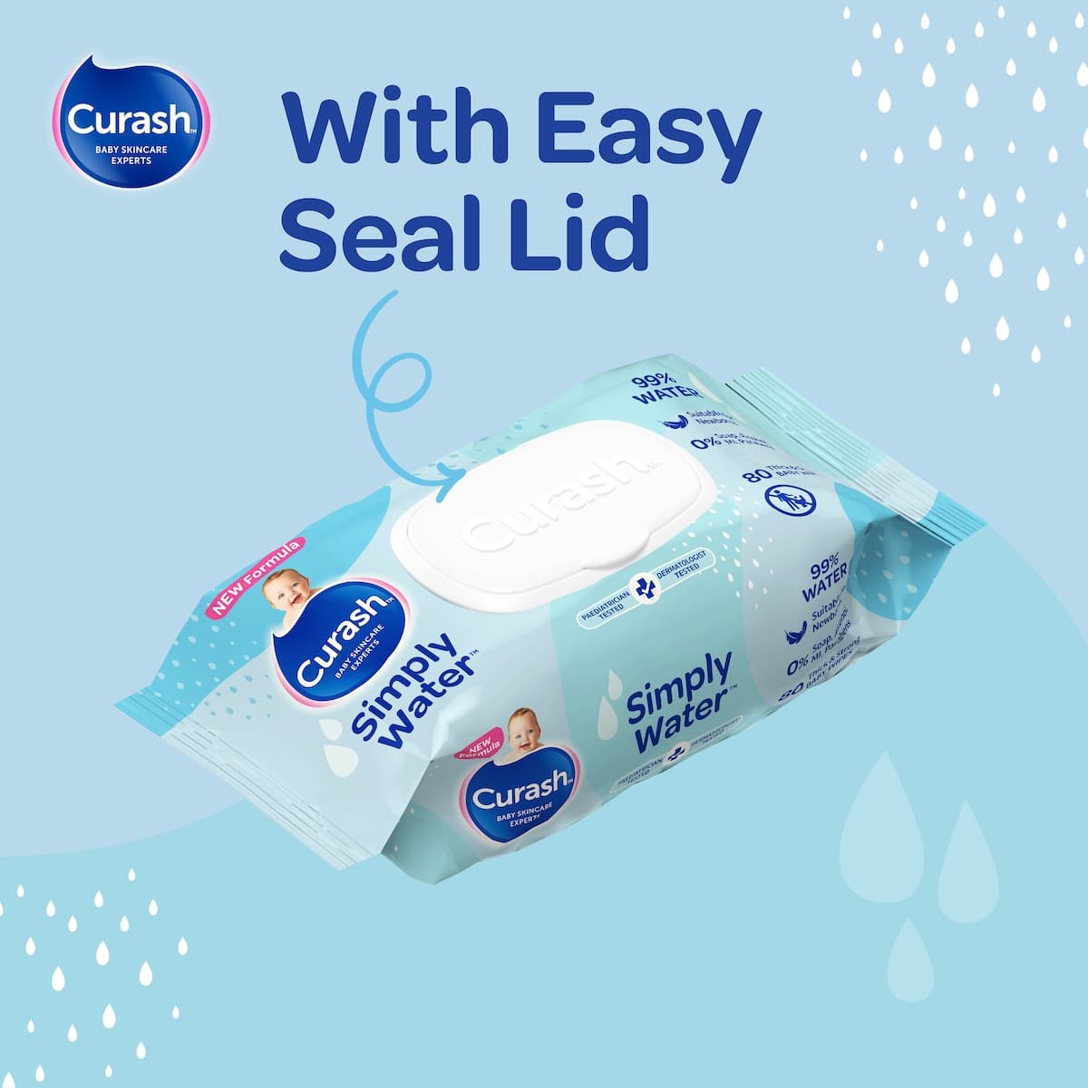 Thumbnail Curash Baby Simply Water 80 Baby Wipes