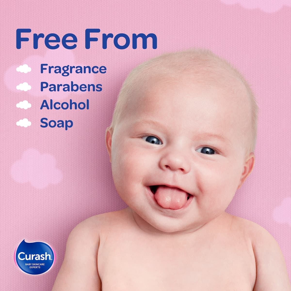 Thumbnail Curash Baby Wipes Fragrance Free 3 x 80 Pack