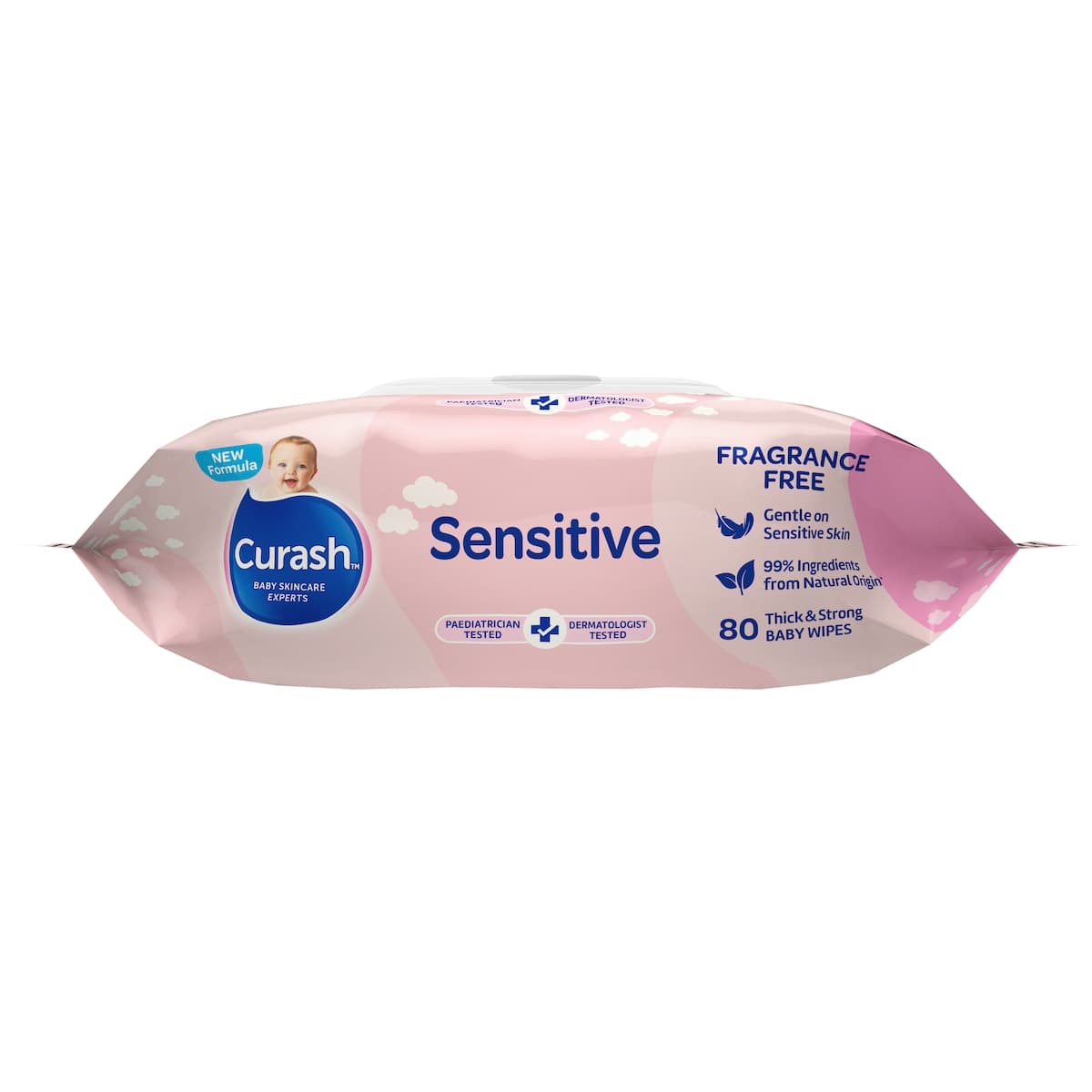 Thumbnail Curash Baby Wipes Fragrance Free 80 Pack