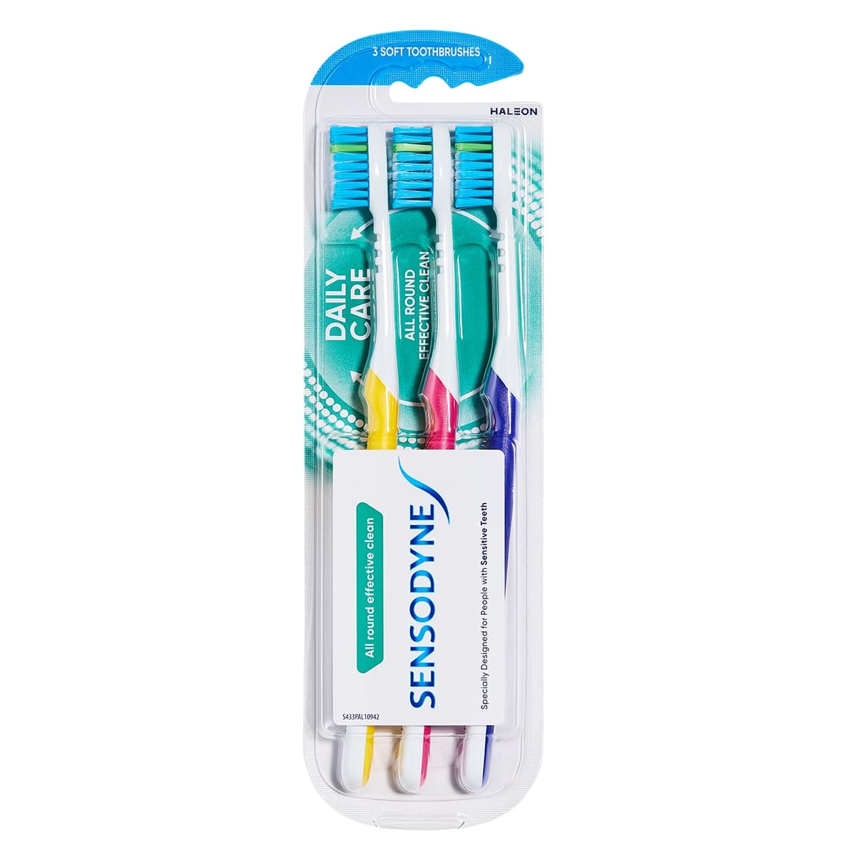 Thumbnail Sensodyne Daily Care Soft Toothbrush for Sensitive Teeth 3 Brushes