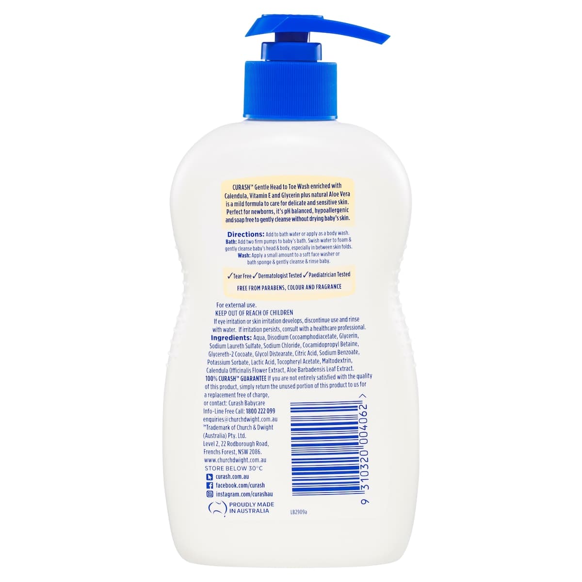 Thumbnail Curash Gentle Head to Toe Wash 400ml