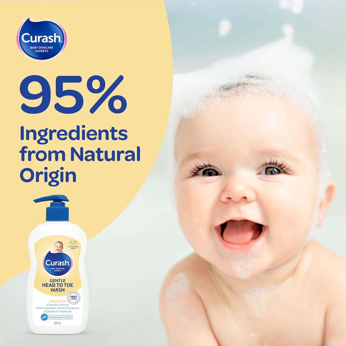 Thumbnail Curash Gentle Head to Toe Wash 400ml