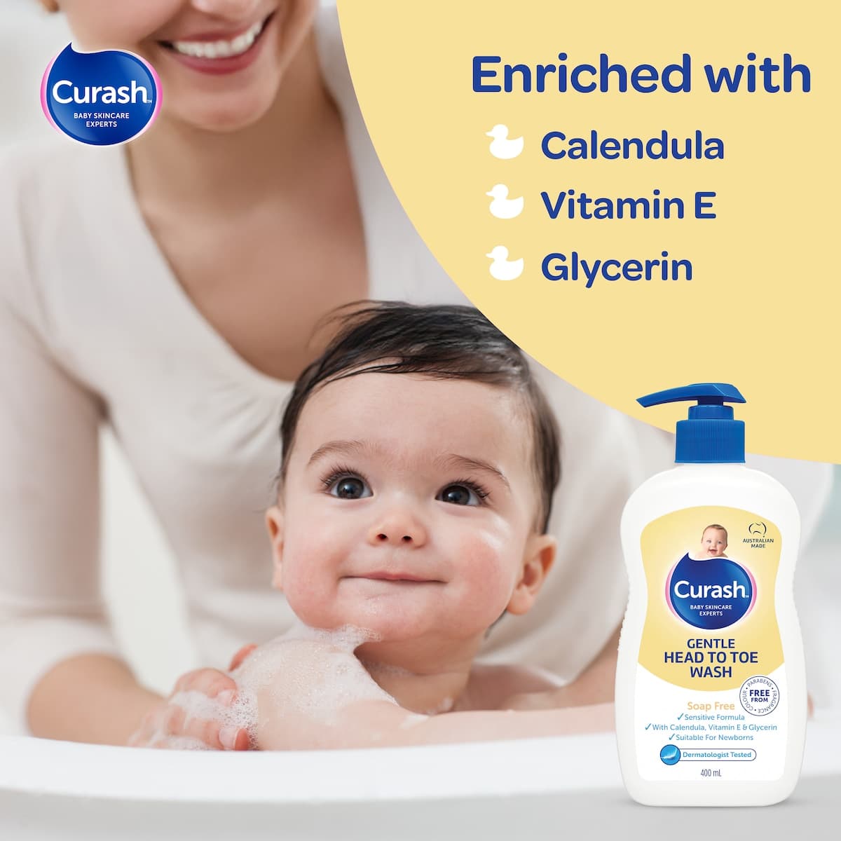 Thumbnail Curash Gentle Head to Toe Wash 400ml