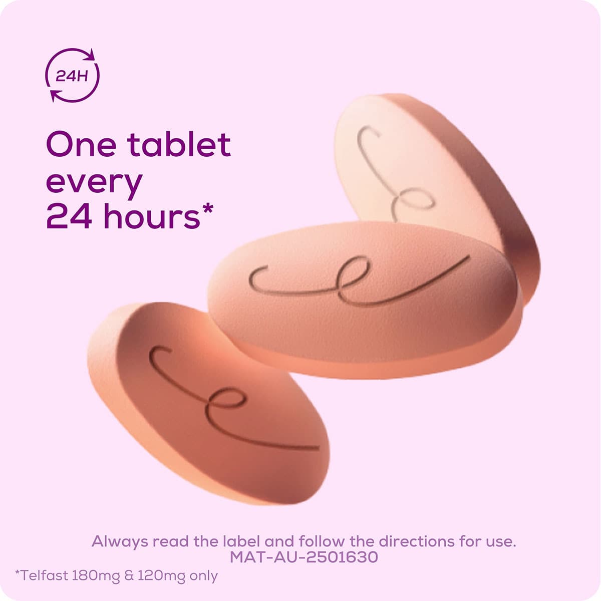 Thumbnail Telfast Allergy & Hayfever Relief 180mg 10 Tablets