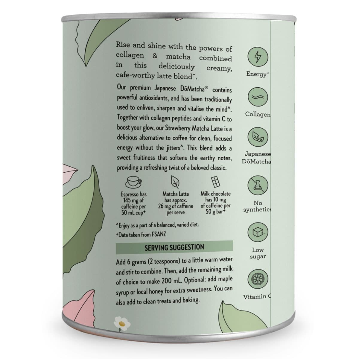 Thumbnail Nutra Naturals Collagen Strawberry Matcha Latte 100g