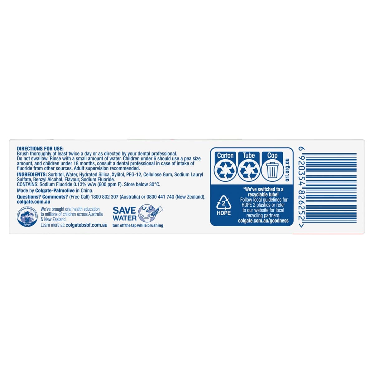 Thumbnail Colgate Kids Anticavity Toothpaste 0-3 Yrs Mild Fruit 80g