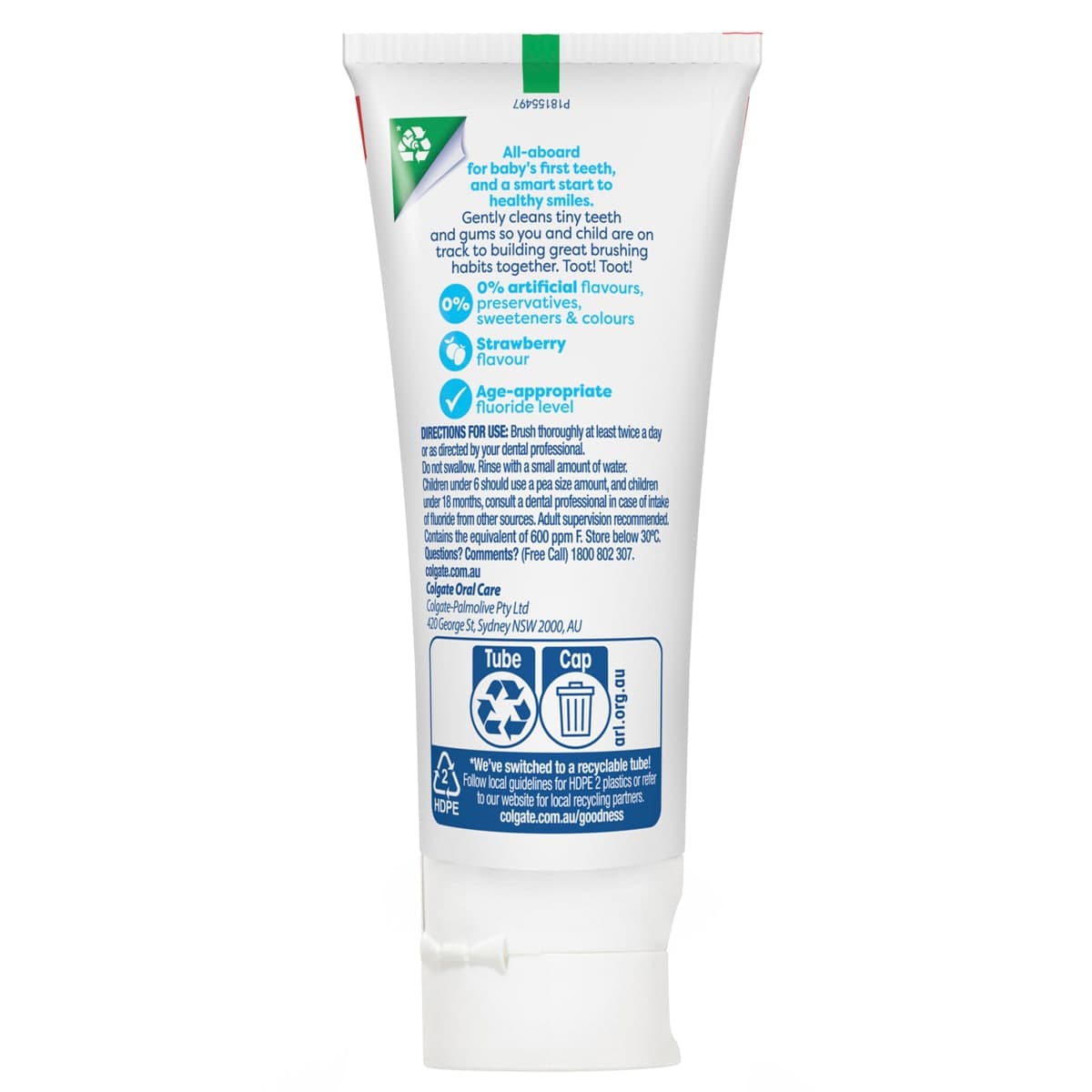 Thumbnail Colgate Kids Anticavity Toothpaste 0-3 Yrs Mild Fruit 80g