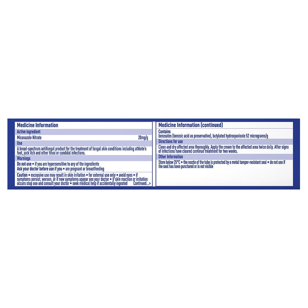 Thumbnail Daktarin Cream for Athletes Foot 30g