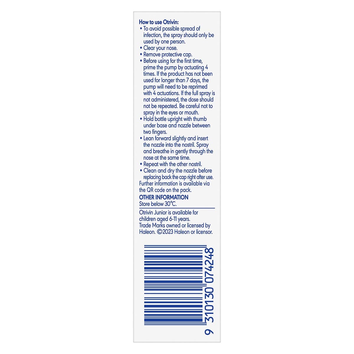 Thumbnail Otrivin Adult Nasal Spray Measured Dose 10ml