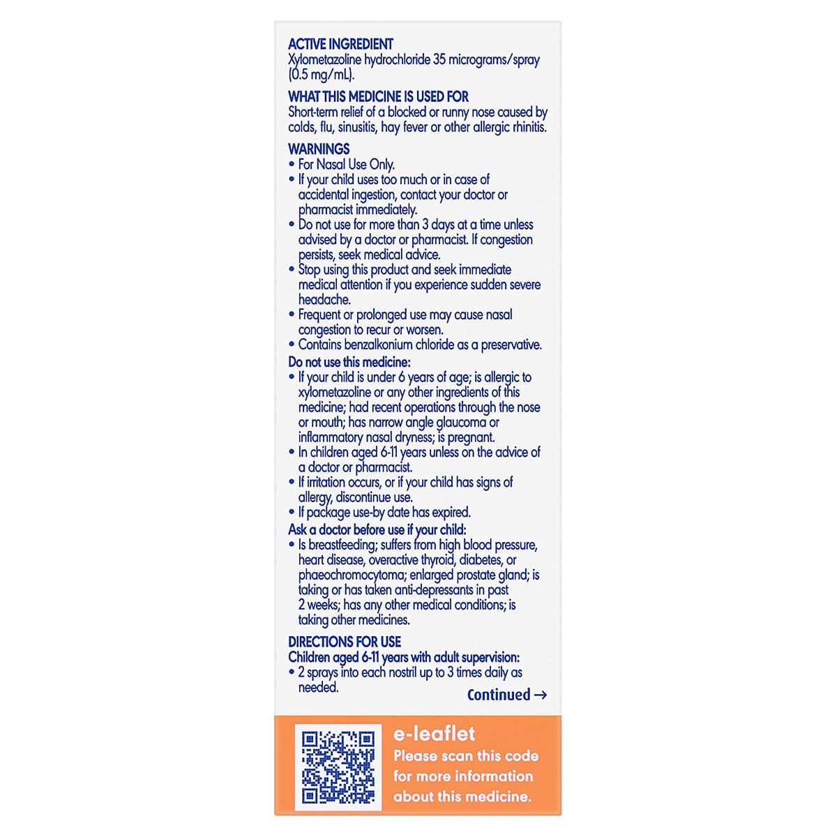 Thumbnail Otrivin Junior Nasal Spray Measured Dose 10ml