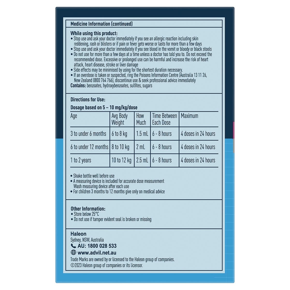 Thumbnail Advil Infant 3 Months - 2 Years Pain & Fever Relief Drops 40ml