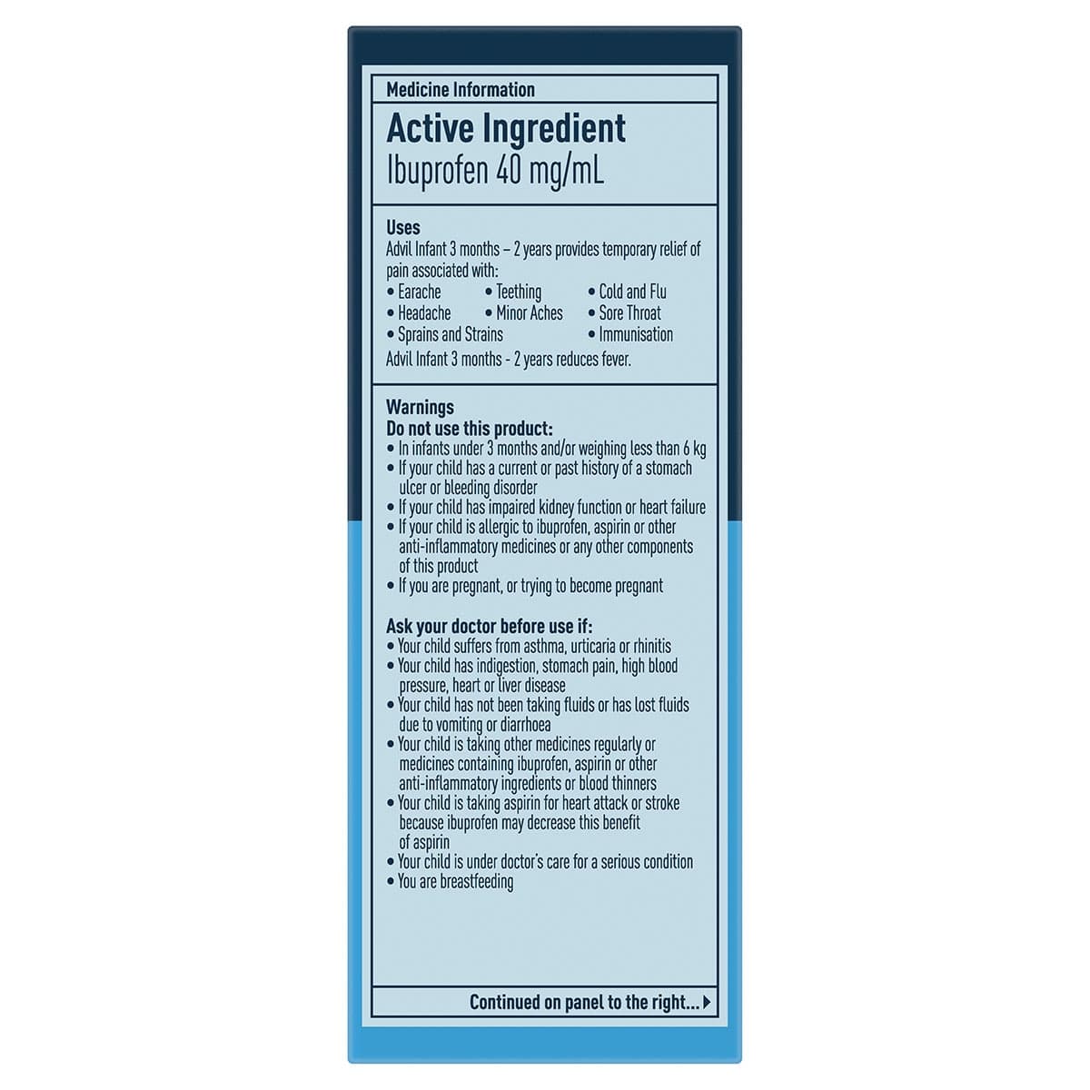 Thumbnail Advil Infant 3 Months - 2 Years Pain & Fever Relief Drops 40ml