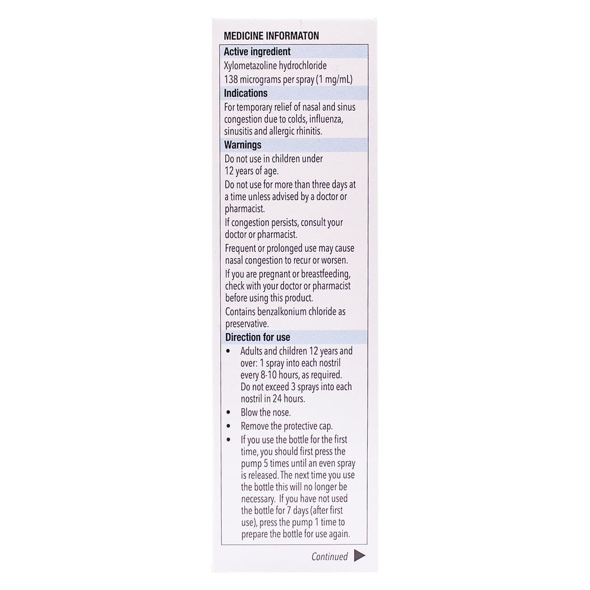 Thumbnail Maxiclear Nasal Spray 10ml