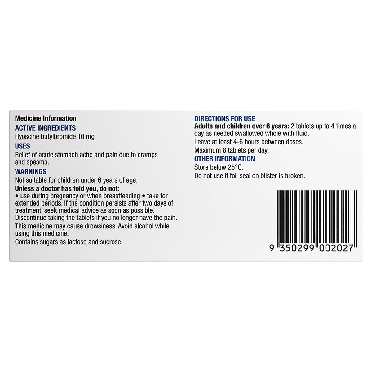 Thumbnail Chemists Own Stomach Ache & Pain Relief 20 Tablets