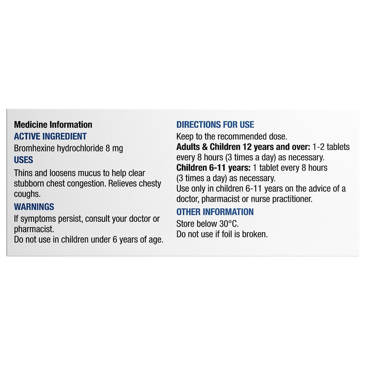 Thumbnail Chemists Own Chesty Forte 50 Tablets