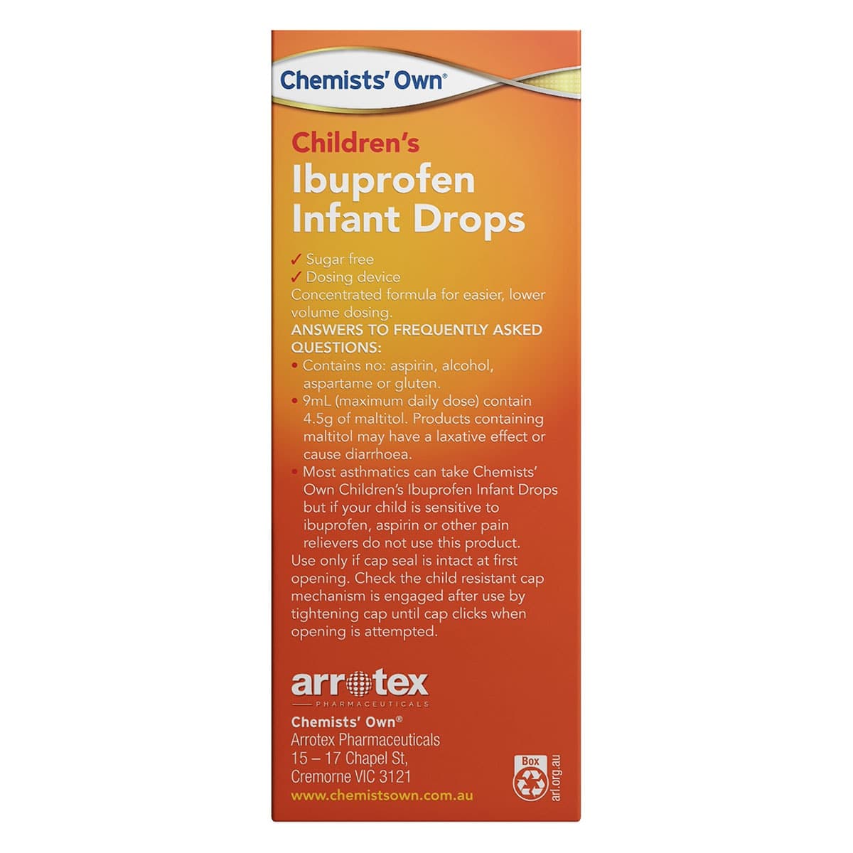 Thumbnail Chemists Own Ibuprofen Infant Drops 50ml