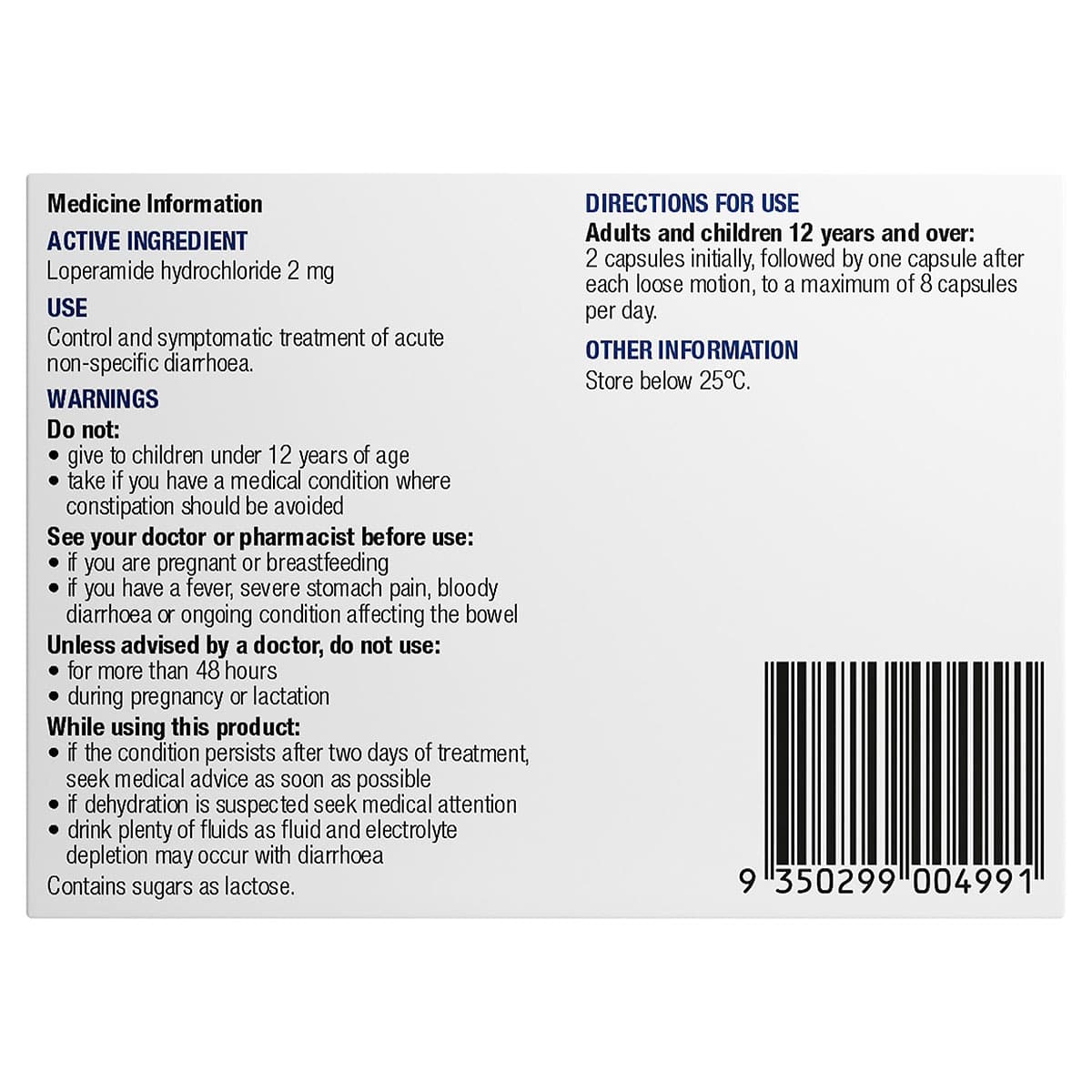 Thumbnail Chemists Own Diarrhoea Relief 20 Capsules