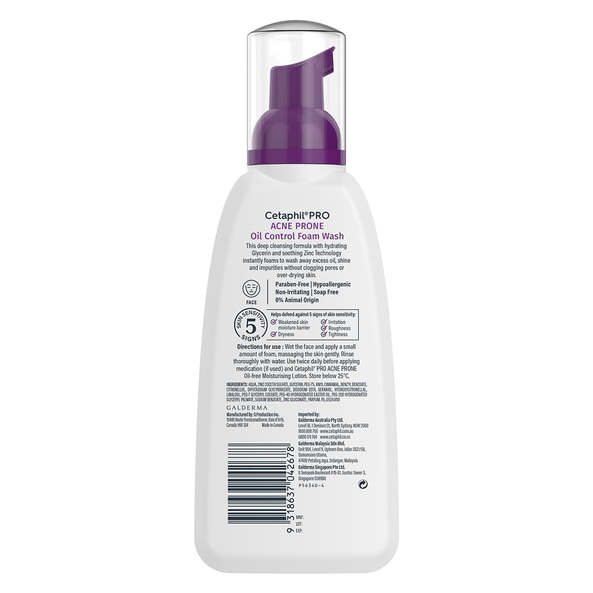 Thumbnail Cetaphil Pro Acne Prone Oil Control Foam Wash 236ml
