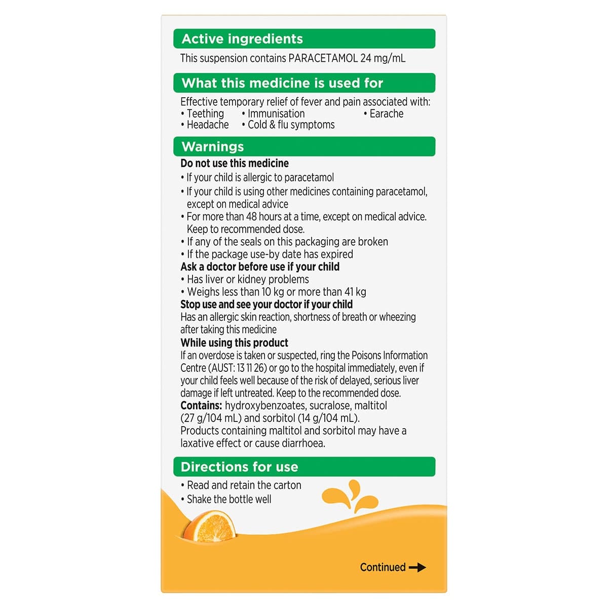 Thumbnail Panadol Children Suspension 1-5 Years Colour Free & Sugar Free Tutti Frutti Flavour 200mL