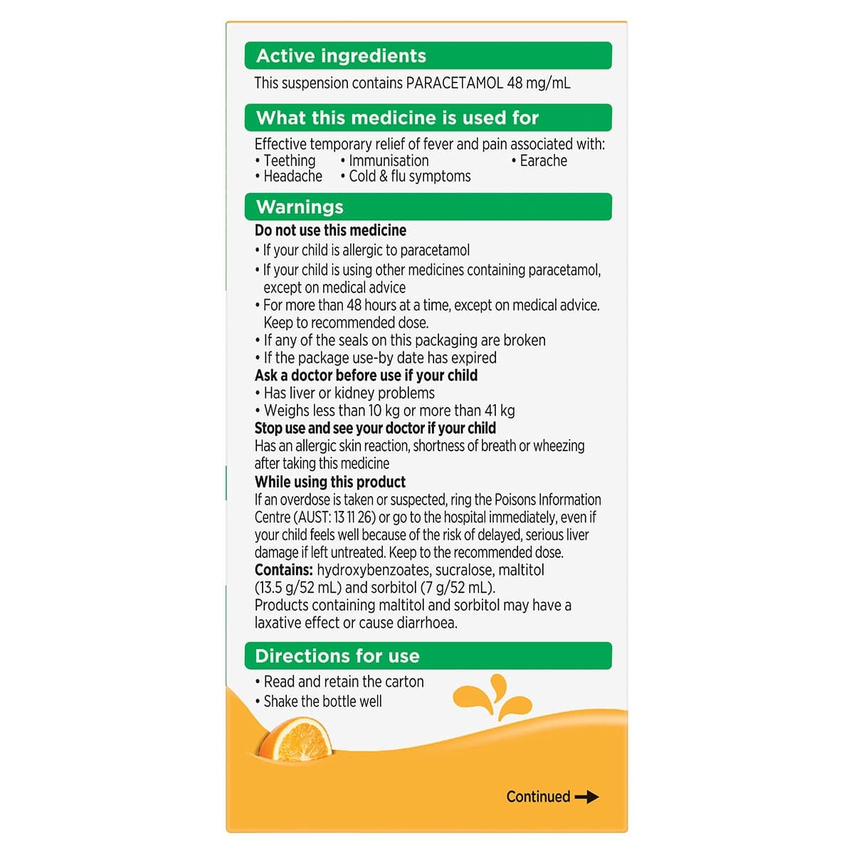 Thumbnail Panadol Children Suspension 5-12 Years Colour Free & Sugar Free Tutti Frutti Flavour 200mL