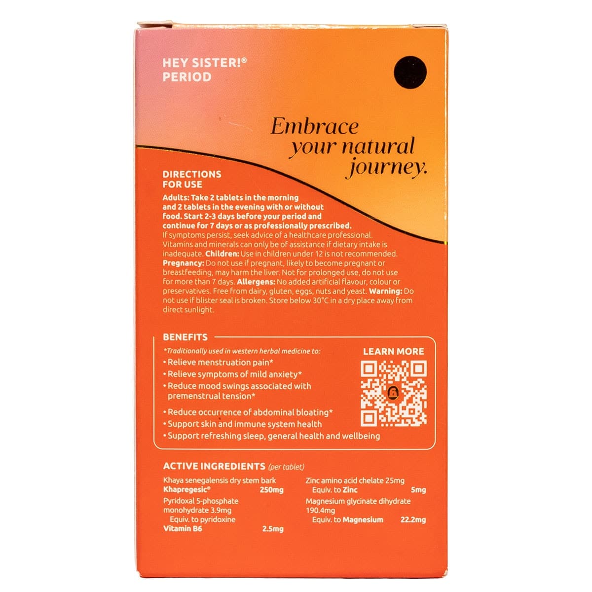 Thumbnail Hey Sister Life Period Pain 28 Tablets