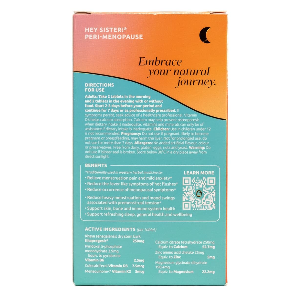 Thumbnail Hey Sister Life Perimenopause 28 Tablets
