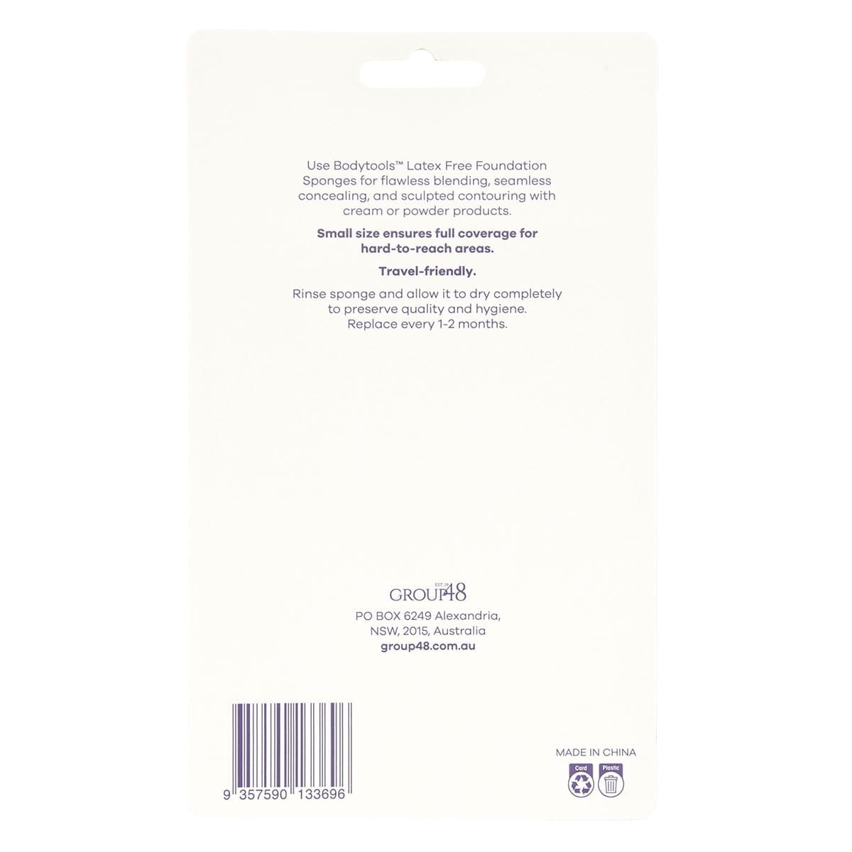 Thumbnail Bodytools Foundation Sponge Latex free Wedges 8 Pack