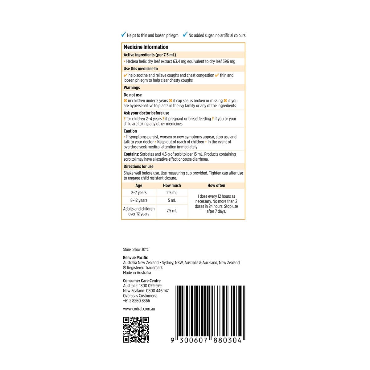 Thumbnail Codral Kids Chesty Cough Liquid 200mL