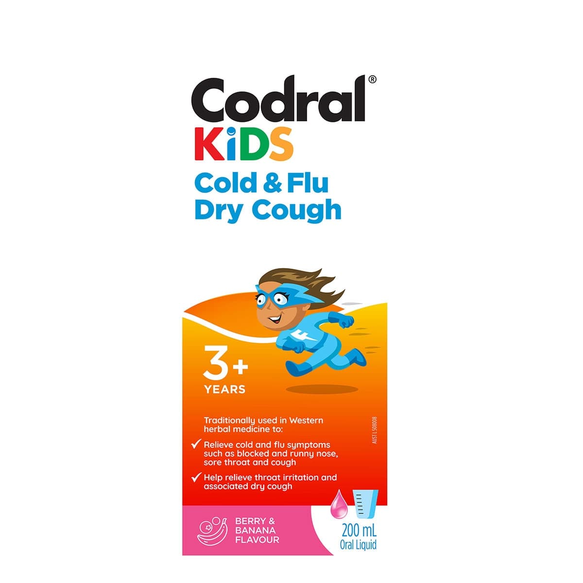 Thumbnail Codral Kids Cold & Flu Dry Cough Liquid 200mL