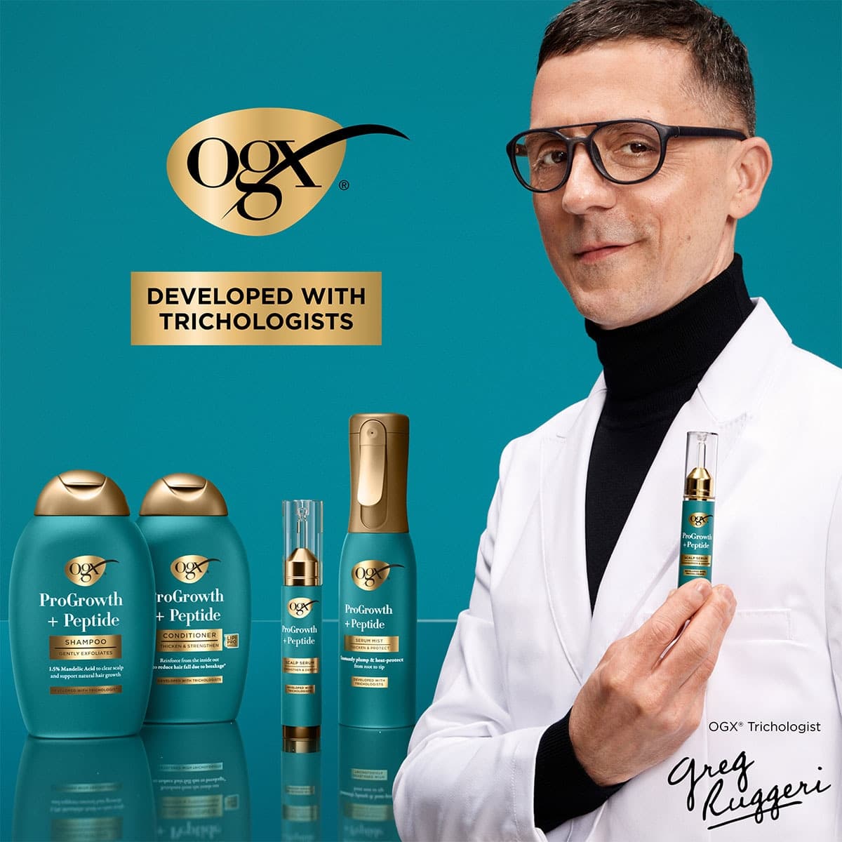 Thumbnail OGX ProGrowth+Peptide Scalp Serum 10mL