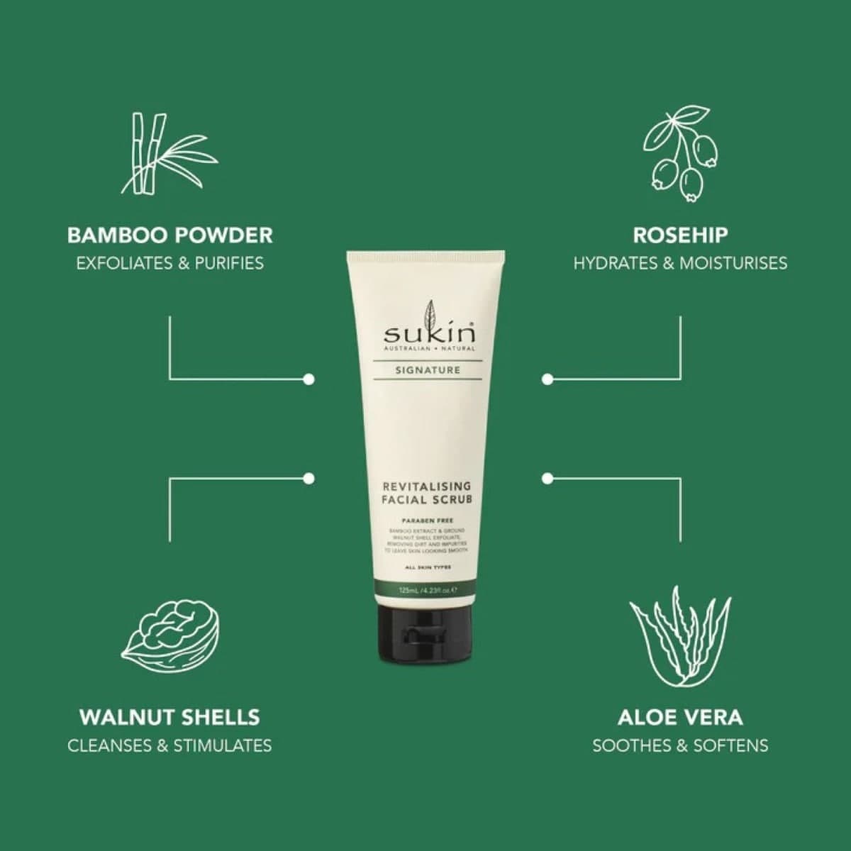 Thumbnail Sukin Signature Revitalising Facial Scrub 125ml