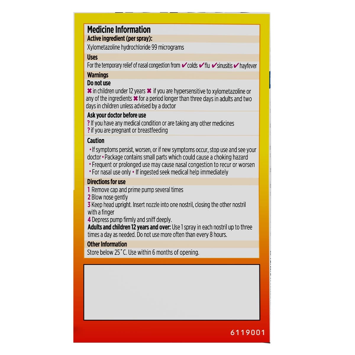 Thumbnail Codral Nasal Spray + Moisturiser 10ml