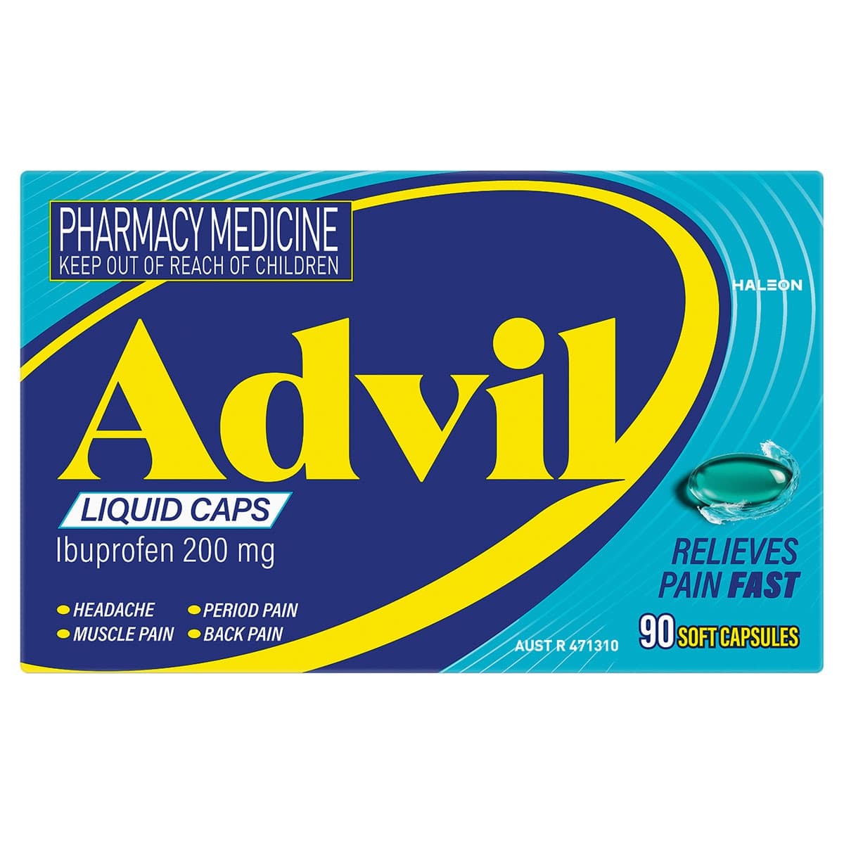 Thumbnail Advil Fast Pain Relief 90 Liquid Capsules