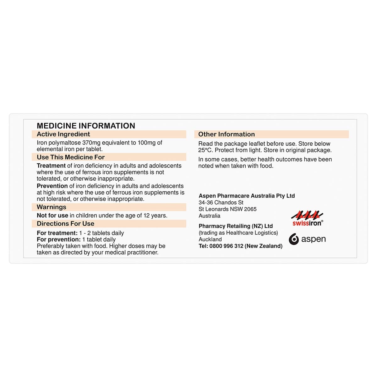 Thumbnail Maltofer Iron Tablets 100mg 30 Pack