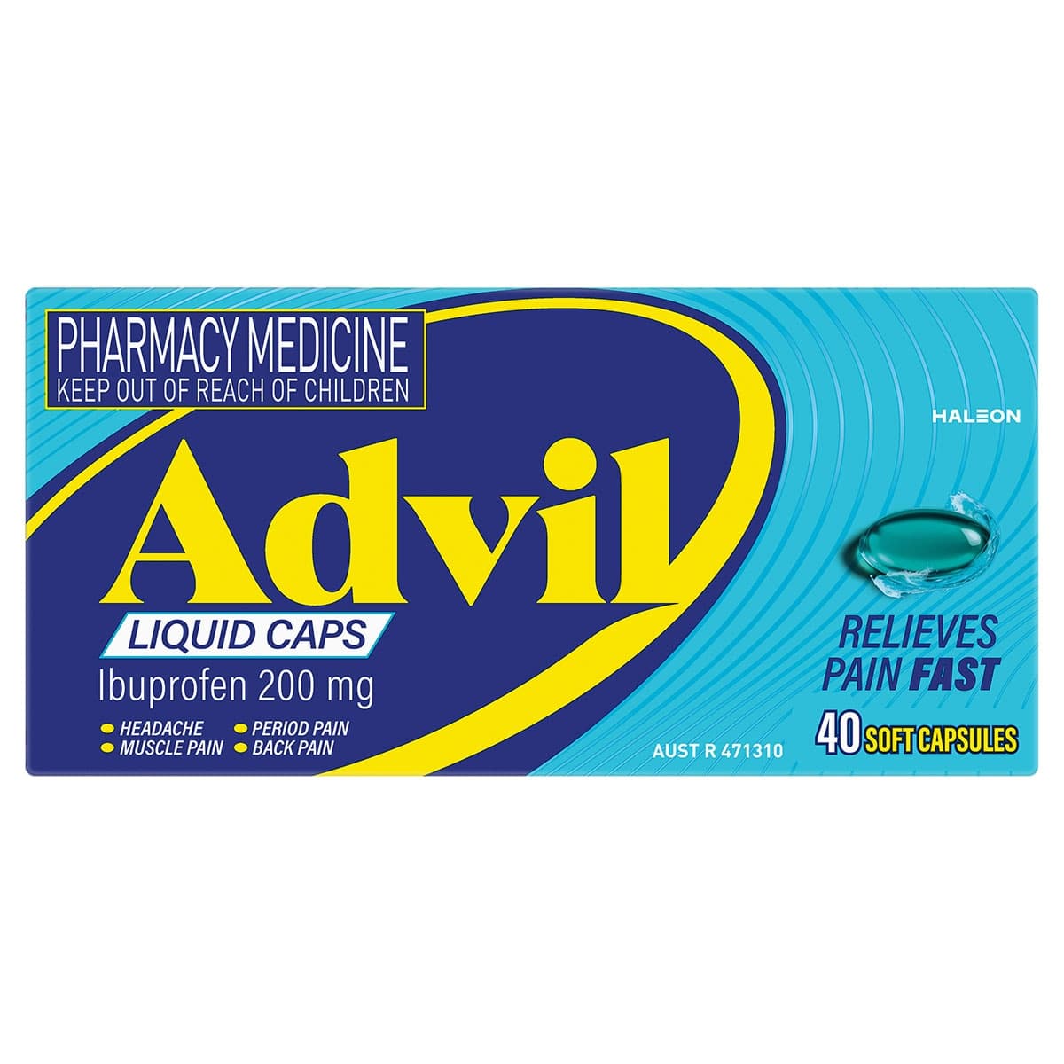 Thumbnail Advil Fast Pain Relief 40 Liquid Capsules