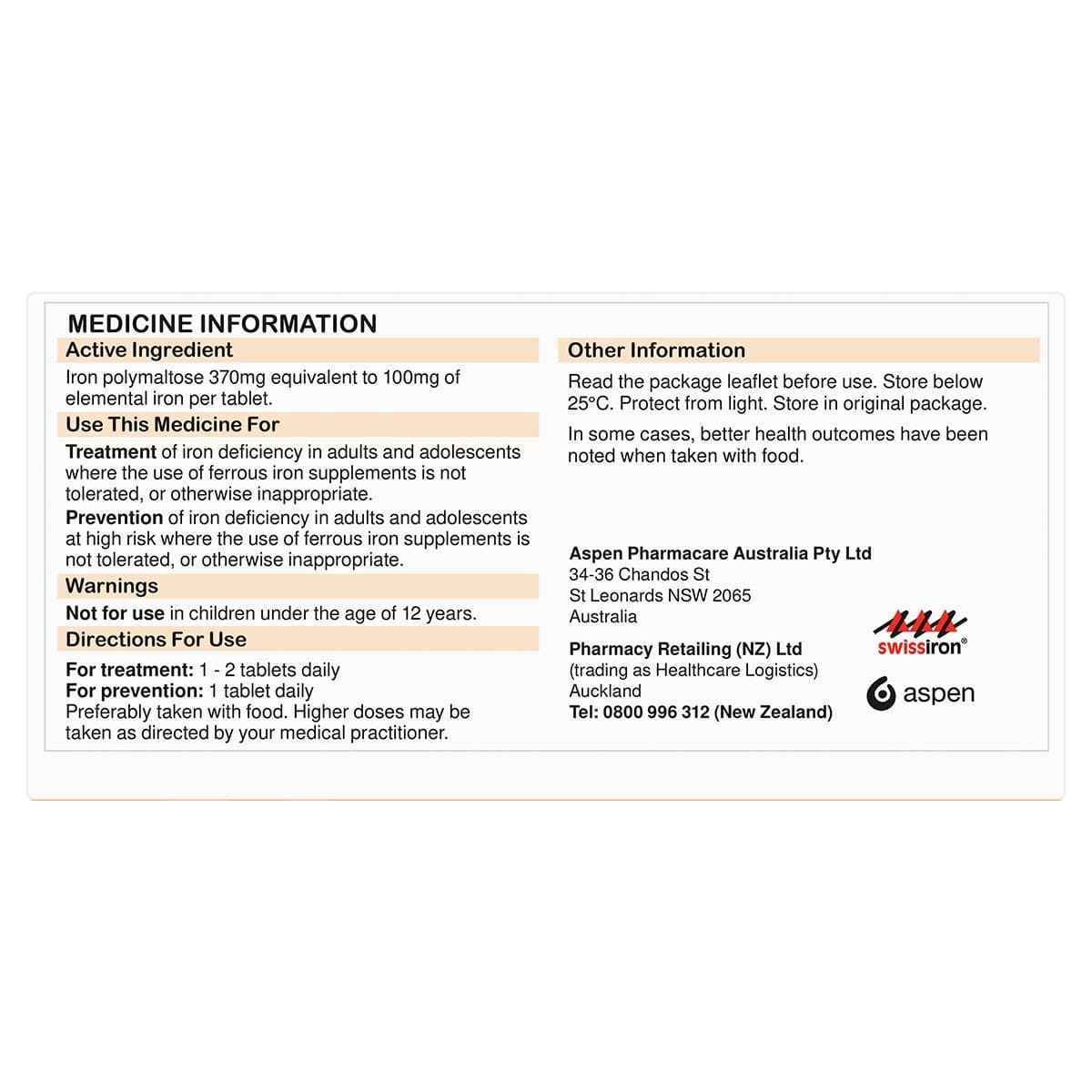 Thumbnail Maltofer Iron Tablets 100mg 100 Pack