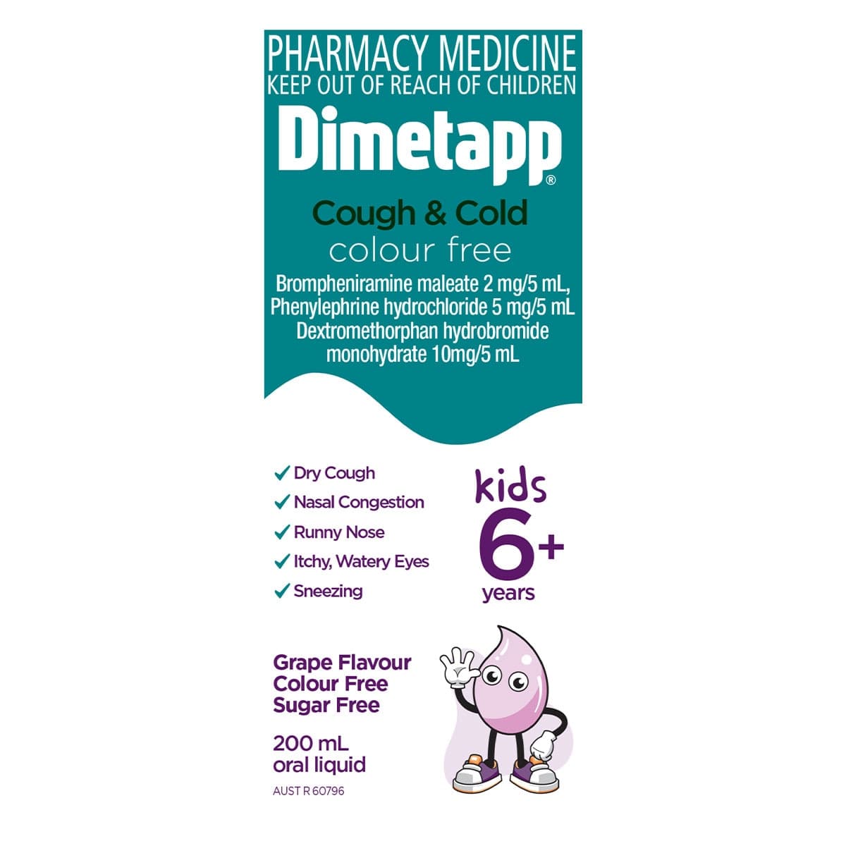 Thumbnail Dimetapp Kids 6+ Years Cough & Cold Colour Free 200ml