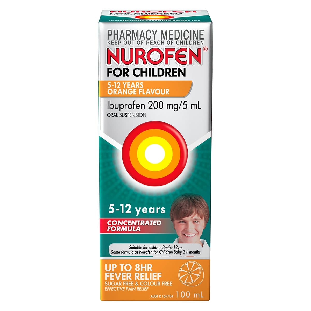 Thumbnail Nurofen for Children 5 - 12 Years Pain & Fever Relief Orange 100ml