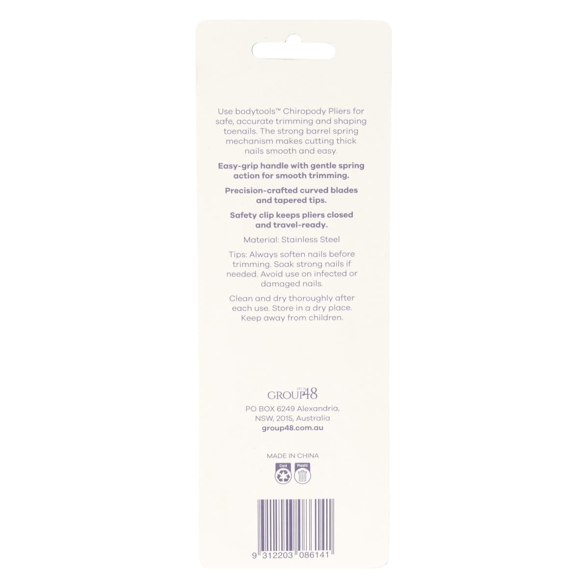 Thumbnail Bodytools Chiropody Clippers With Spring 12cm - 1 Pack