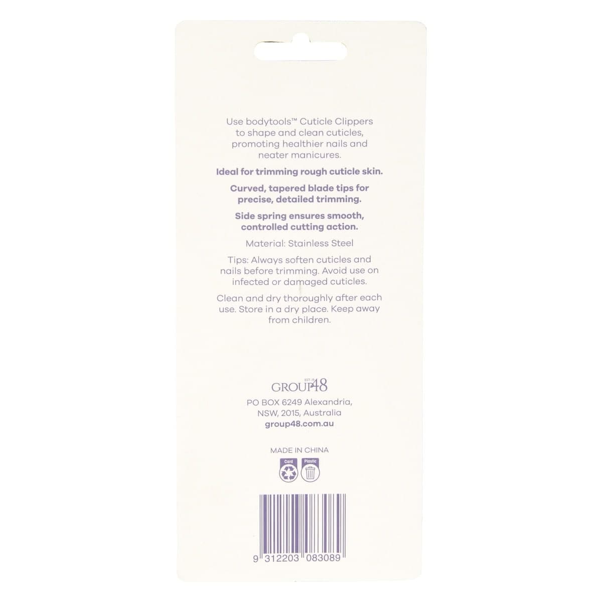 Thumbnail Bodytools Cuticle Clippers 10cm - 1 Pack