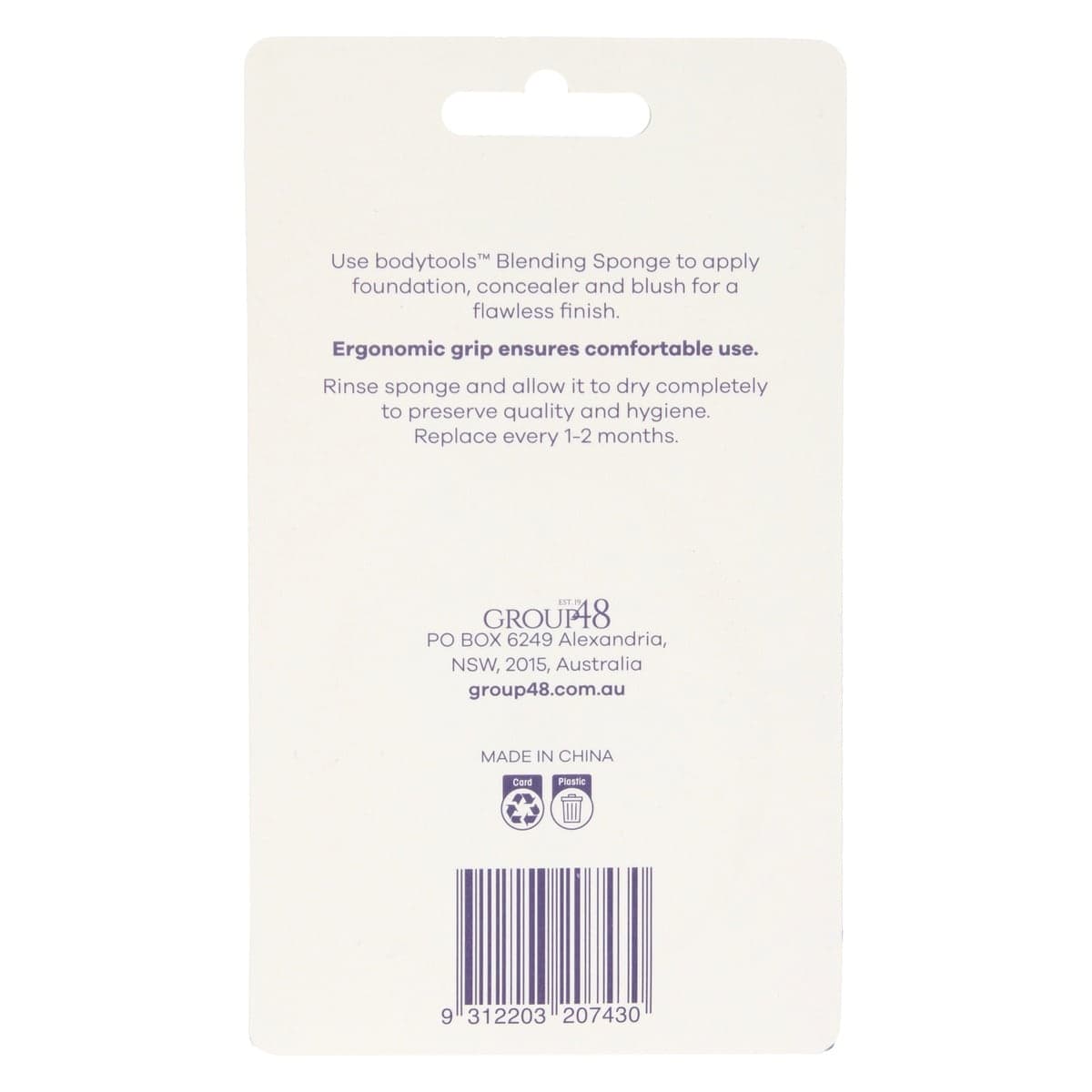Thumbnail Bodytools Egg Shaped Blending Sponge 1 Pack Assorted Colours
