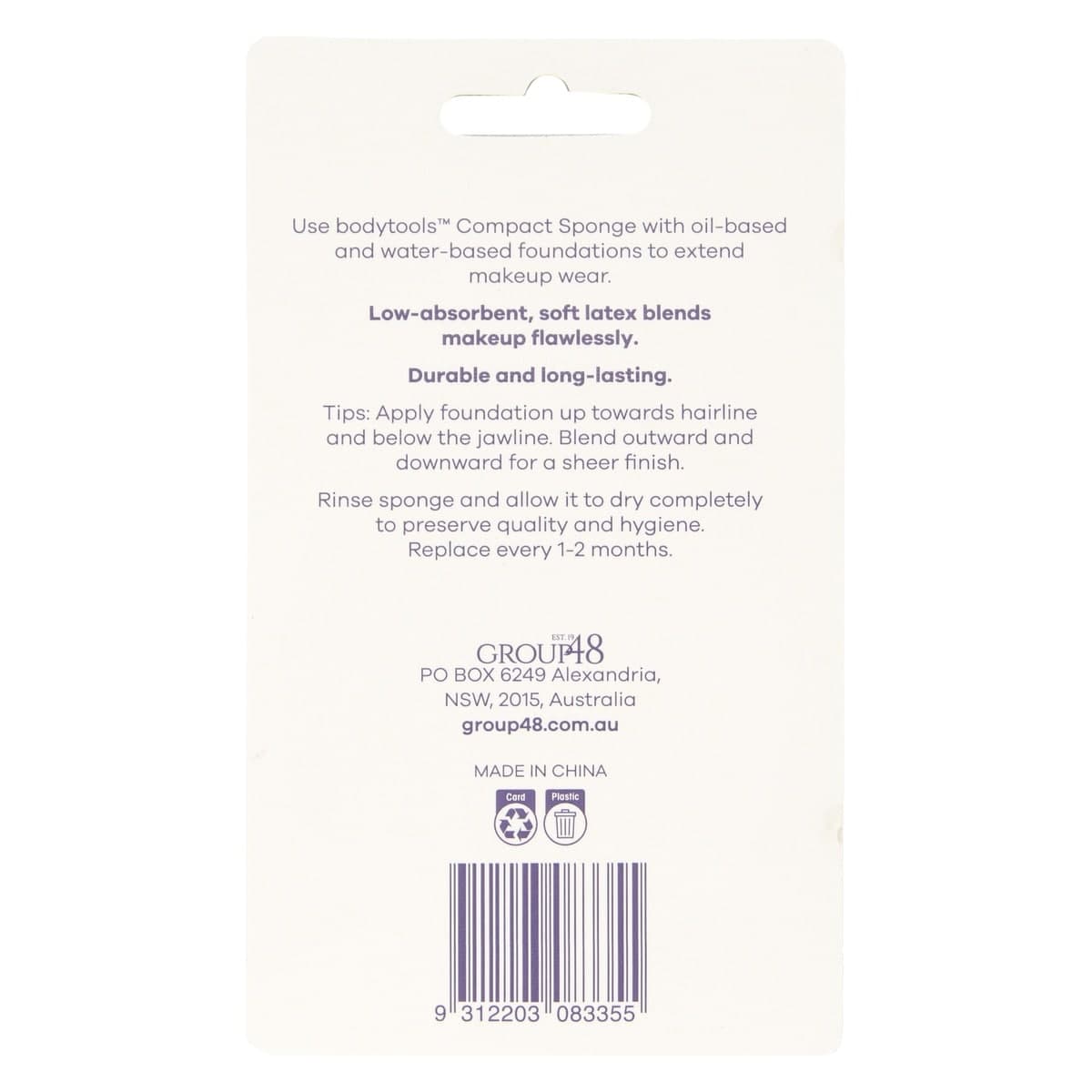 Thumbnail Bodytools Elite Compact Sponge 1 Pack Assorted Colours