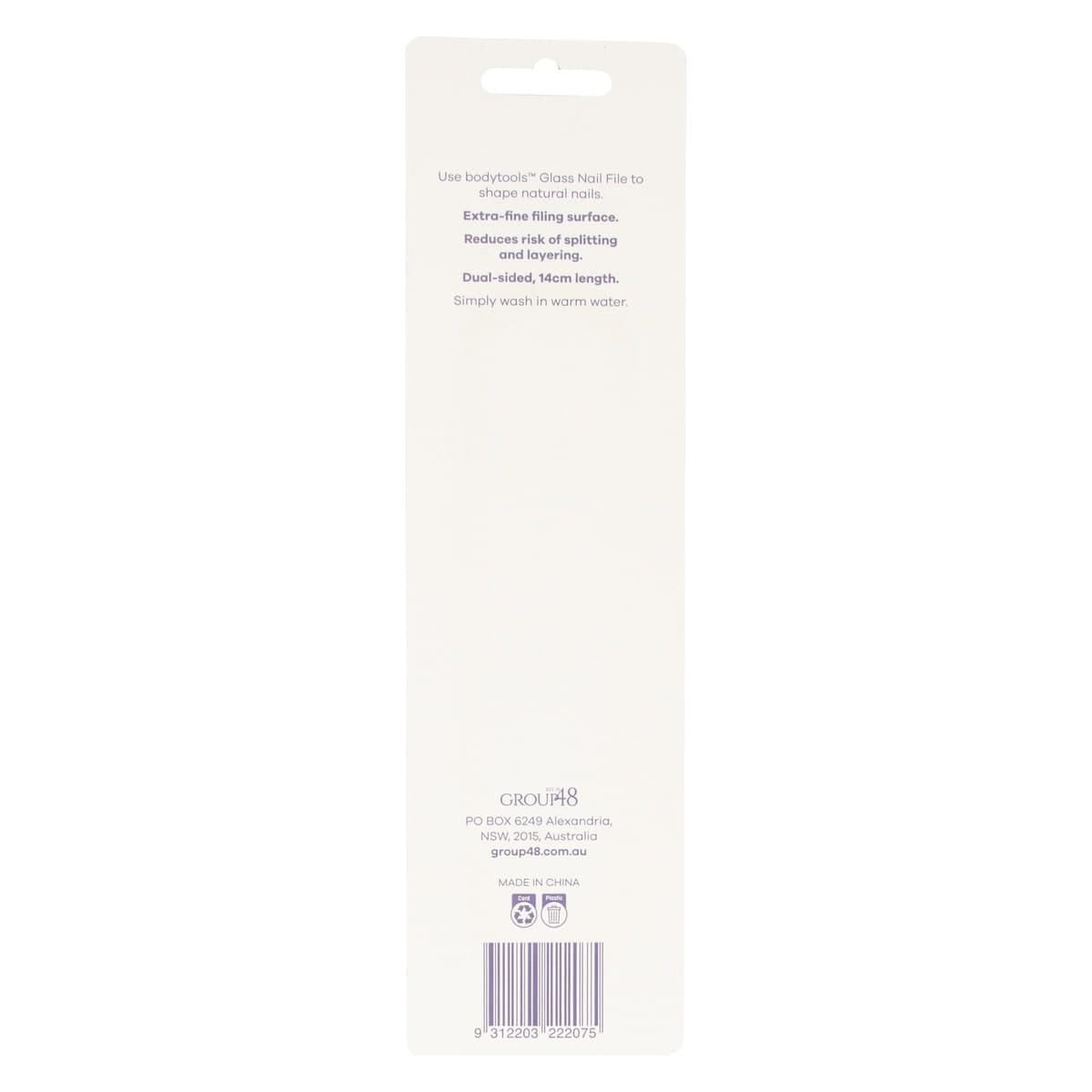 Thumbnail Bodytools Glass Nail File With Stones 1 Pack