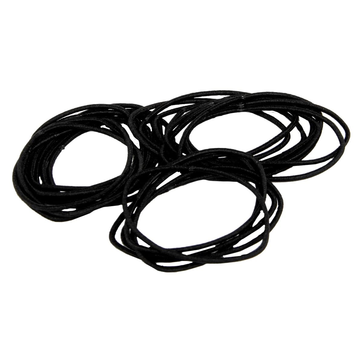 Thumbnail Bodytools Metal Free Thin Hair Elastics Black 24 Pack