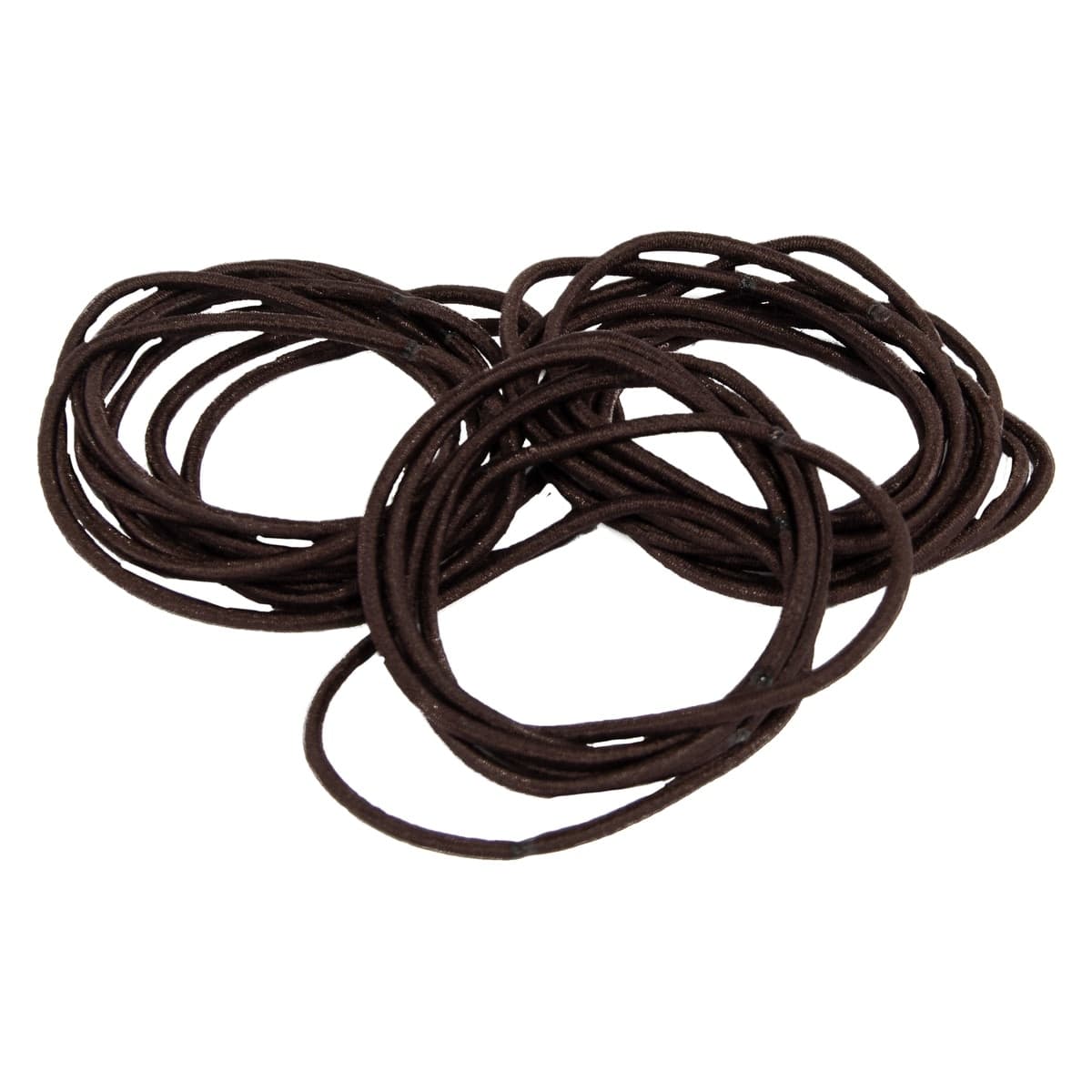 Thumbnail Bodytools Metal Free Thin Hair Elastics Brown 24 Pack