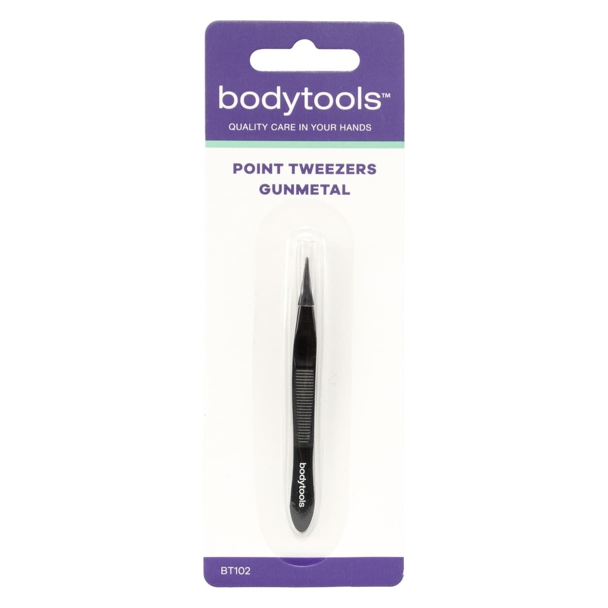Thumbnail Bodytools Point Tweezers Gunmental 1 Pack