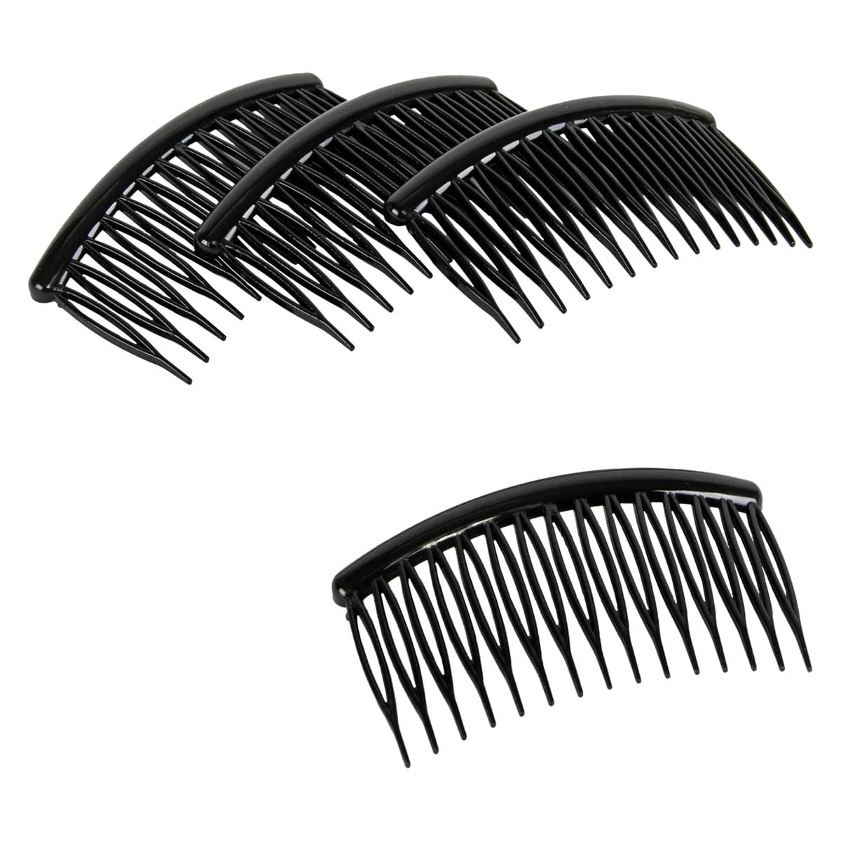 Thumbnail Bodytools Side Combs Black 8cm - 4 Pack