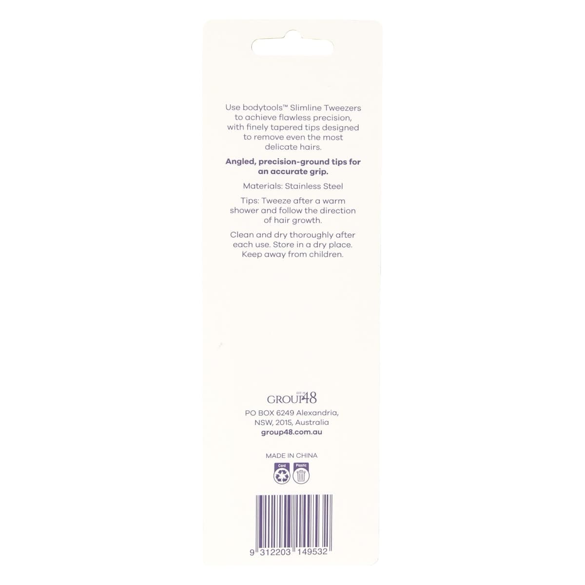Thumbnail Bodytools Slimline Tweezers Extra Fine Tips 1 Pack