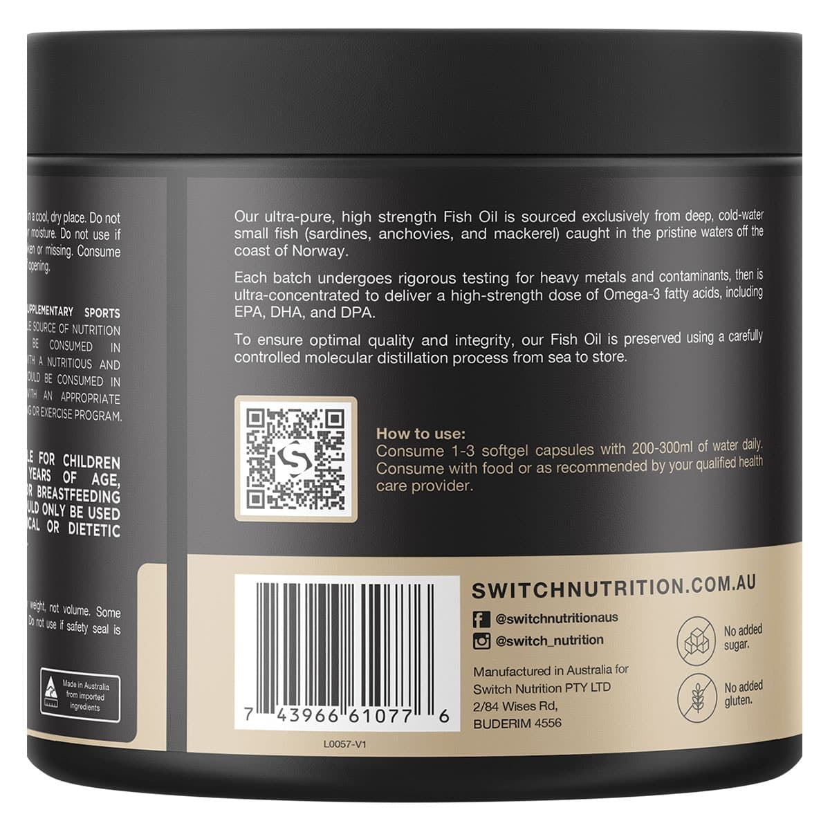 Thumbnail Switch Nutrition DIM+ Diindolylmethane+Calcium D-Glucarate 60 Capsules